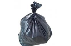 China PE Drawstring Garbage Bin Liner Black Heavy Duty Trash Can Liners supplier