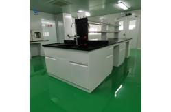 China Sturdy Flexible Lab Island Bench Chemical Resistant Laboratory Table With Sink supplier