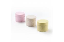 China PLA Wheat Biodegradable Cosmetic Jars 8oz Recyclable 3 Layers supplier