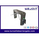 Control Time Attendance Tripod Turnstile Gate Full Automatic 490mm Arm Length