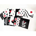 3-6 Months Newborn Visual Stimulation Cards Black And White Contrast Cards