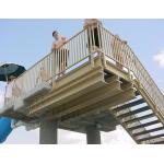Strong FRP Railing Systems Construction Site Fiberglass Staircase Railing for sale