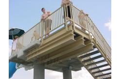 China Strong FRP Railing Systems Construction Site Fiberglass Staircase Railing supplier