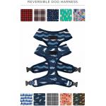Polyester Material Pets Dog Harnesses Reversible Customized Color Comfortable Fabrics for sale