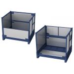 Collapsible Plastic Pallet Box Stackable Stillage With PP Linings for sale