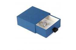 China Recyclable Cardboard Necklace Bracelet Box Blue Cardboard Sliding Drawer Box supplier