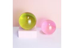 China clear transparency colored acrylic ball contact juggling ball supplier