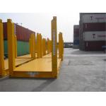 Road Transport Used Flat Rack Containers / Flat Rack 20 Container for sale