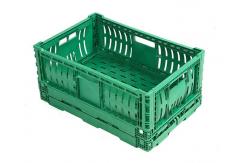 China Vented Foldable Fruit And Vegetable Plastic Crates Loading Capacity 20kg supplier