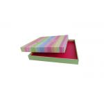 Printed Apparel Packaging Box Boutique Silver Stamping For Silk Scarf for sale