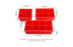 China OEM Food Grade Silicone Ice Cube Trays With Removable Lid supplier