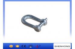 China Connecting Overhead Line Construction Tools , Screw pin bow high strength connection shackle supplier
