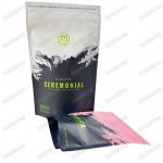 Manufacture Price Custom Printed Aluminum Foil Bags Matte Mylar Bags With Tear For Green Tea for sale