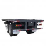 CIMC New 3-Axle Flatbed Skeleton Semi-Trailer Steel Container Truck with Wabco Brake System for sale