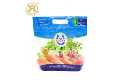 China Recycle Vegetables Custom Printed Stand Up Pouches Zipock Clear Plastic Packing Bags supplier