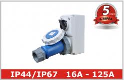 China Three phase IP67 Interlocked Switch Socket Industrial Receptacles supplier