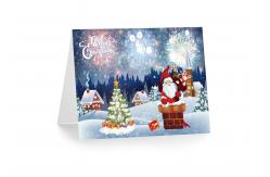China 3D 12x17cm Greeting Card Lenticular Printing Services  With Customized X-mas Images supplier