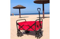 China Roll Container All Terrain Wheel Camping Beach Collapsible Wagon Folding Cart supplier
