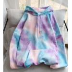 Women'S Long Sleeved Hoodies Sports Team Plus Size Tie Dye Hoodie for sale