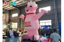 China Giant Inflatable Cartoon Characters Pig Model Advertising For Restaurant supplier