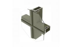 China Silver Anodized 6063-T5 Aluminum Curtain Wall Profiles Frame Curtain Wall supplier