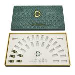 Custom embossing and hot stamping box and lid cosmetic gift pacakging paper box with 30 slots trays for sale