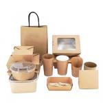 Customized Eco-Friendly Recyclable Kraft Paper Fast Food Packaging  Fried Chicken  Burger Box