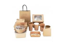 China Customized Eco-Friendly Recyclable Kraft Paper Fast Food Packaging  Fried Chicken  Burger Box supplier