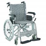 Economic Friendly Affordable Aluminum Manual Wheelchair With Fixed Armrest Fixed Footrest for sale