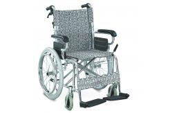 China Economic Friendly Affordable Aluminum Manual Wheelchair With Fixed Armrest Fixed Footrest supplier