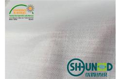 China White Cotton Interlining With Hard Handfeeling , Interfacing Material supplier