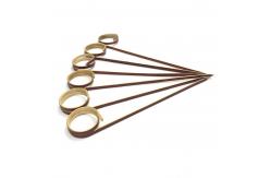 China Disposable Round Square Bamboo Sticks Eco Friendly Easily Cleaned supplier