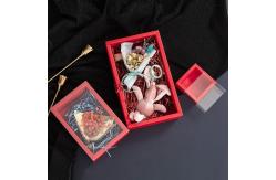 China Customized Rigid Gift Box Open Window Paper Box Wedding Party Flower Gift Doll supplier