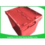 50kgs Security Moving Plastic Attached Lid Containers easy to clean for sale