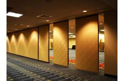 China Melamine Board Sliding Movable Sound Insulation Partition Walls With Pass Doors supplier