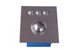 China IP65 dynamic vandal proof top panel mount military 38mm Trackball Pointing Device supplier