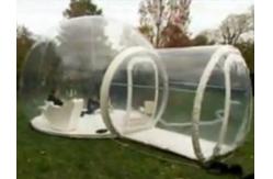 China Clear Inflatable Bubble Tent with Two Room One Tunnel supplier
