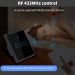 Tuya WIFI Smart Wall Touch Switch Glass Panel LED
