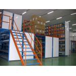 Powder Coated Multi Tier Mezzanine Rack Industrial Shelving For Warehouse for sale