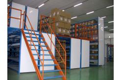China Powder Coated Multi Tier Mezzanine Rack Industrial Shelving For Warehouse supplier