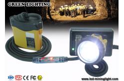 China 25000 Lux Waterproof LED Mining Light With Warning Red Light on Cable supplier