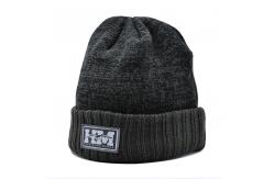 China Custom Embroidery Blank Beanie Hat 58CM Common Fabric supplier