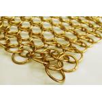 Architectural Drapery Ring Wire Mesh Curtain Stainless Steel Chain Mail Anti - Corrosion for sale