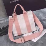 Cross Body Collapsible Cotton Fabric 8cm Canvas Bag for sale
