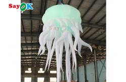 China Costume Inflatable Jellyfish Balloon Puppet With LED Light Hanging Inflatable LED Octopus Balloons supplier