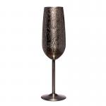 200ml Stainless Steel Champagne Glass Black Color Wine Glass For Bar for sale