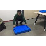 Cheap foldable and collapsible plastic food grade storage box container fruit warehouse pallet box for sale