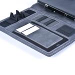 Soft Pu Leather Business Notebook , Customized Power Bank Notebook