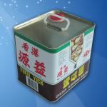 10L Large Square Tin Containers 4 Color Square Tin Cans for sale