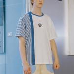 Custom Summer Casual Stripped Cool Shirts For Boys Round Neck XS-XXXXXL